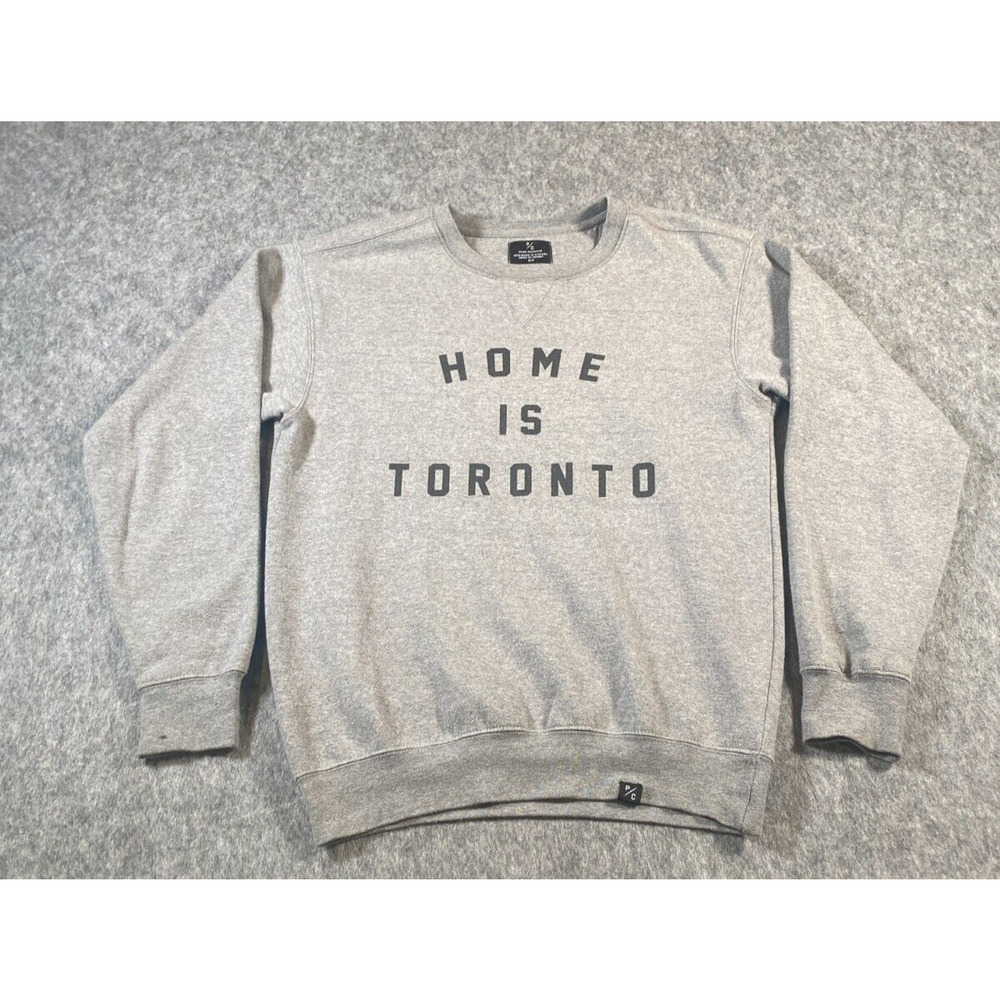 Peace Collective Toronto Is Home Pullover Gray Sweatshirt Shirt Size Small